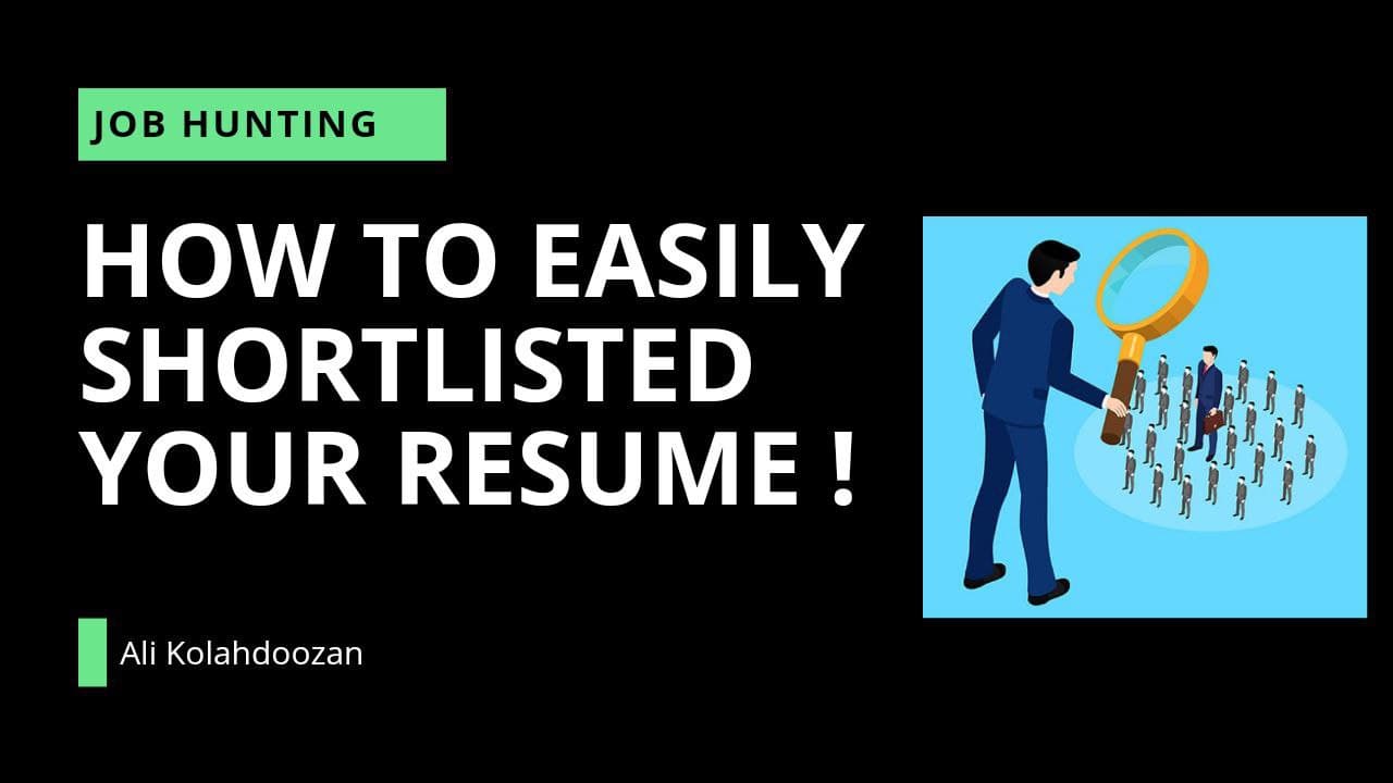 How to easily shortlisted your Resume !