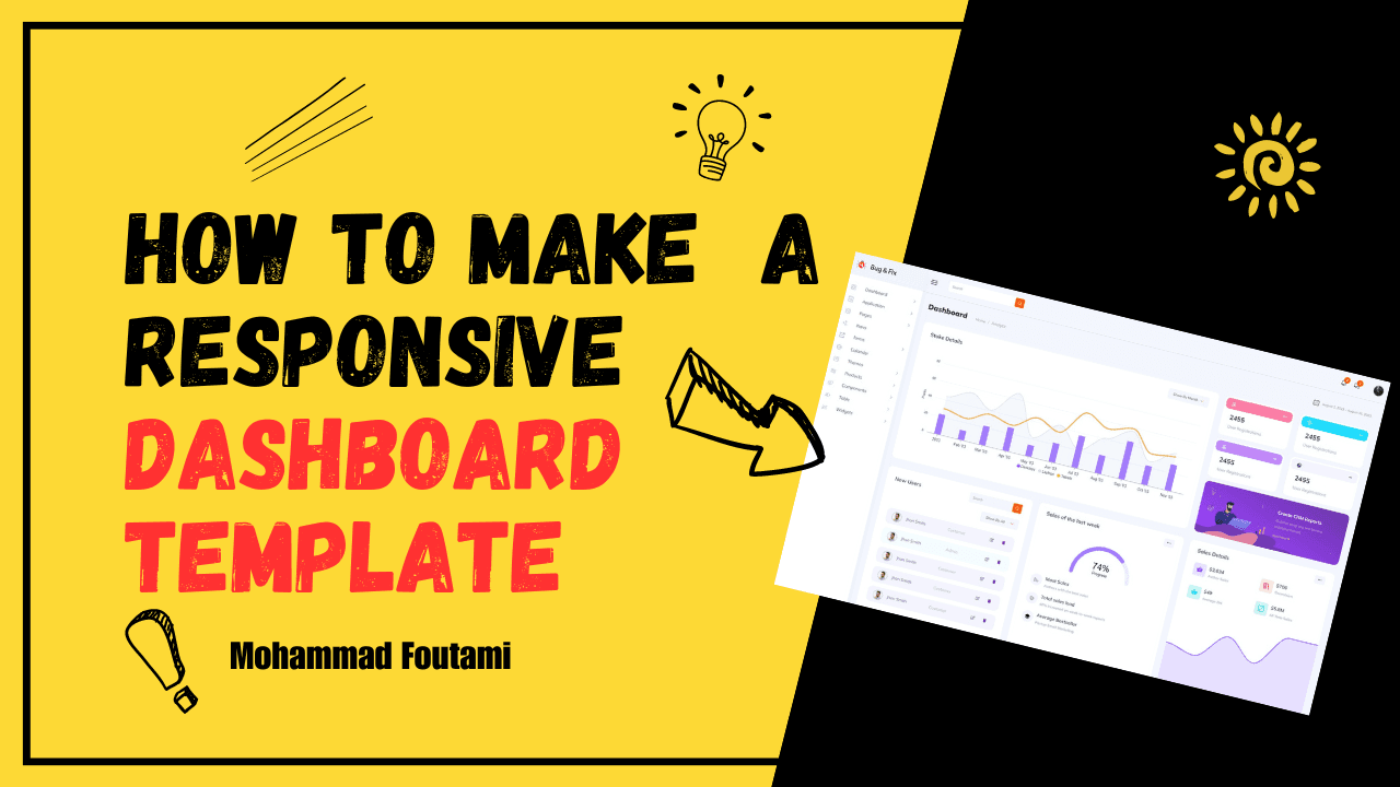 How To Make Responsive Admin Dashboard with HTML 5 & CSS 3