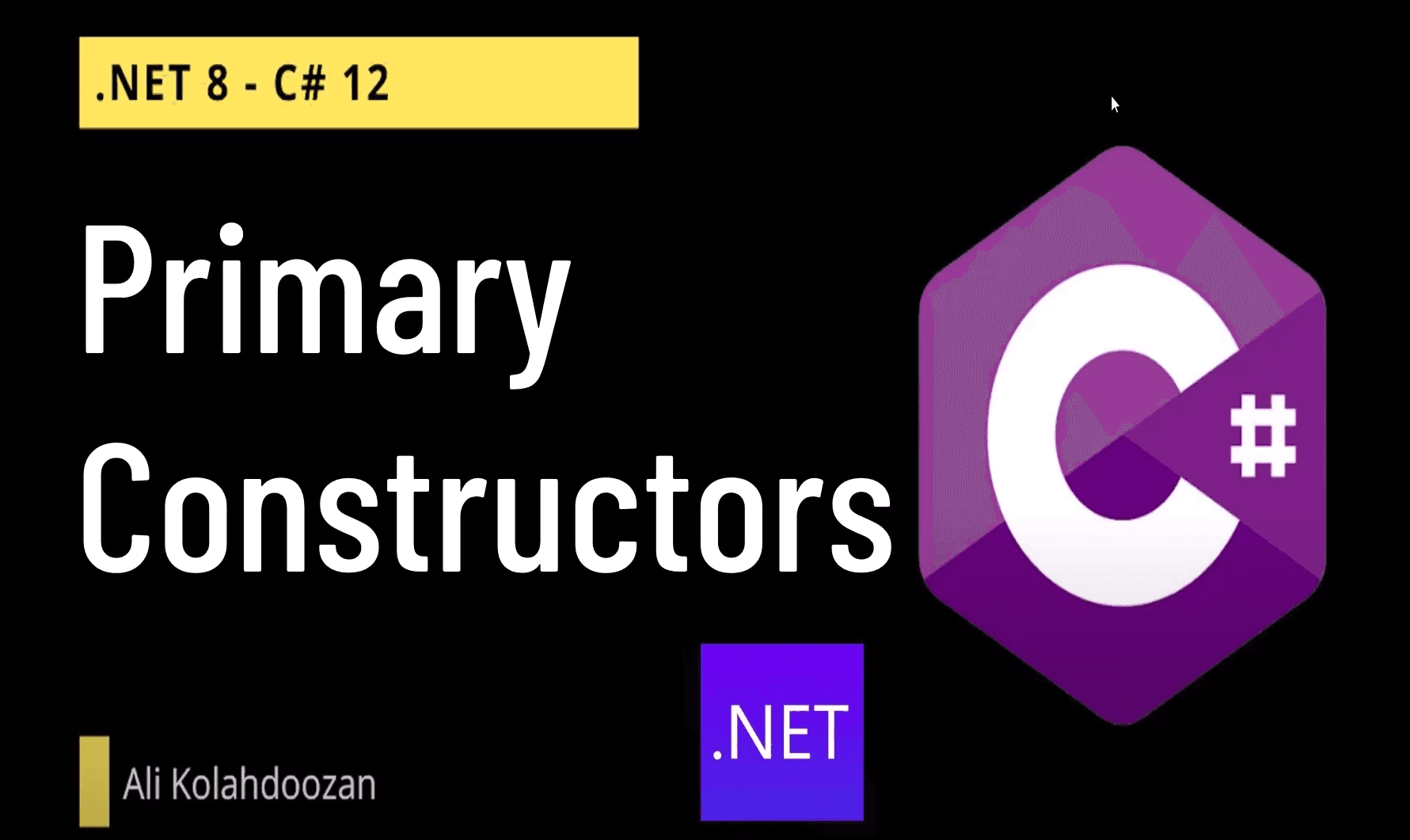 .NET 8 - C#12 - Primary Constructors